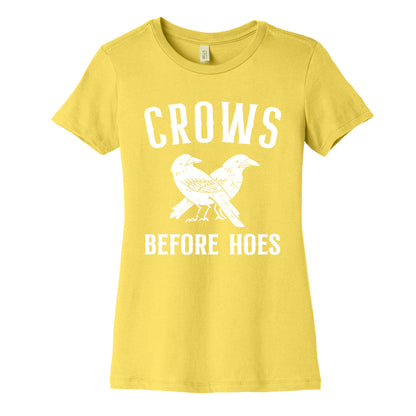 Crows Before Hoes Women's Cotton Tee