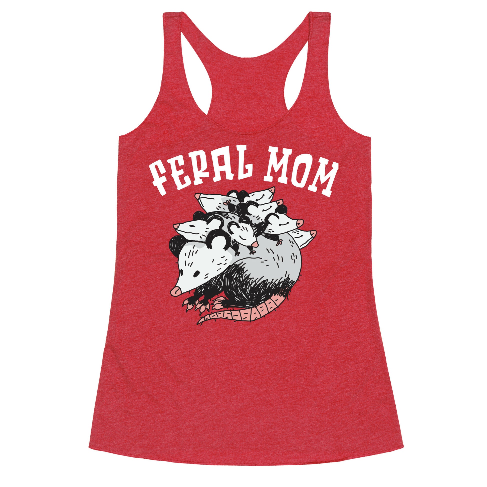 Feral Mom Racerback Tank