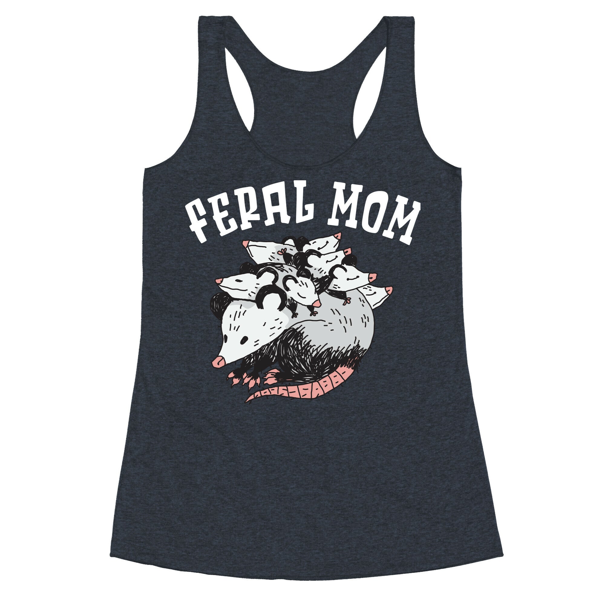 Feral Mom Racerback Tank