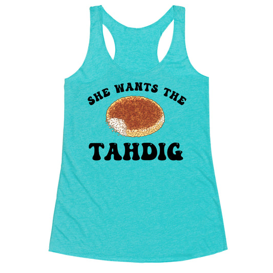 She Wants The Tahdig Racerback Tank