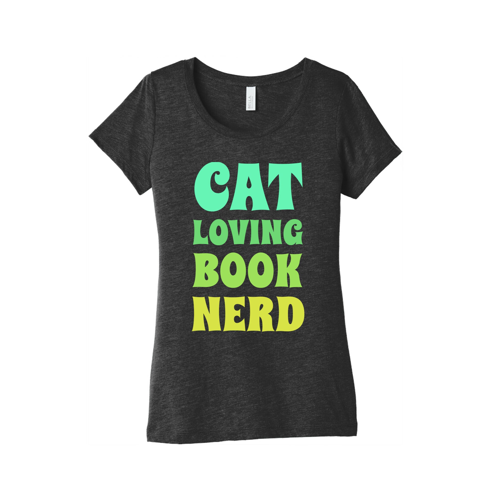 Cat-loving, Book-nerd Women's Triblend Tee