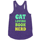 Cat-loving, Book-nerd Racerback Tank