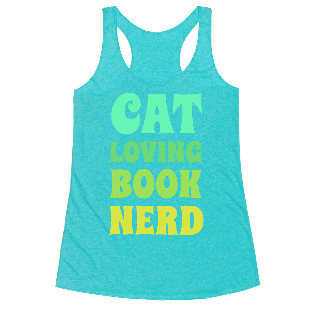 Cat-loving, Book-nerd Racerback Tank