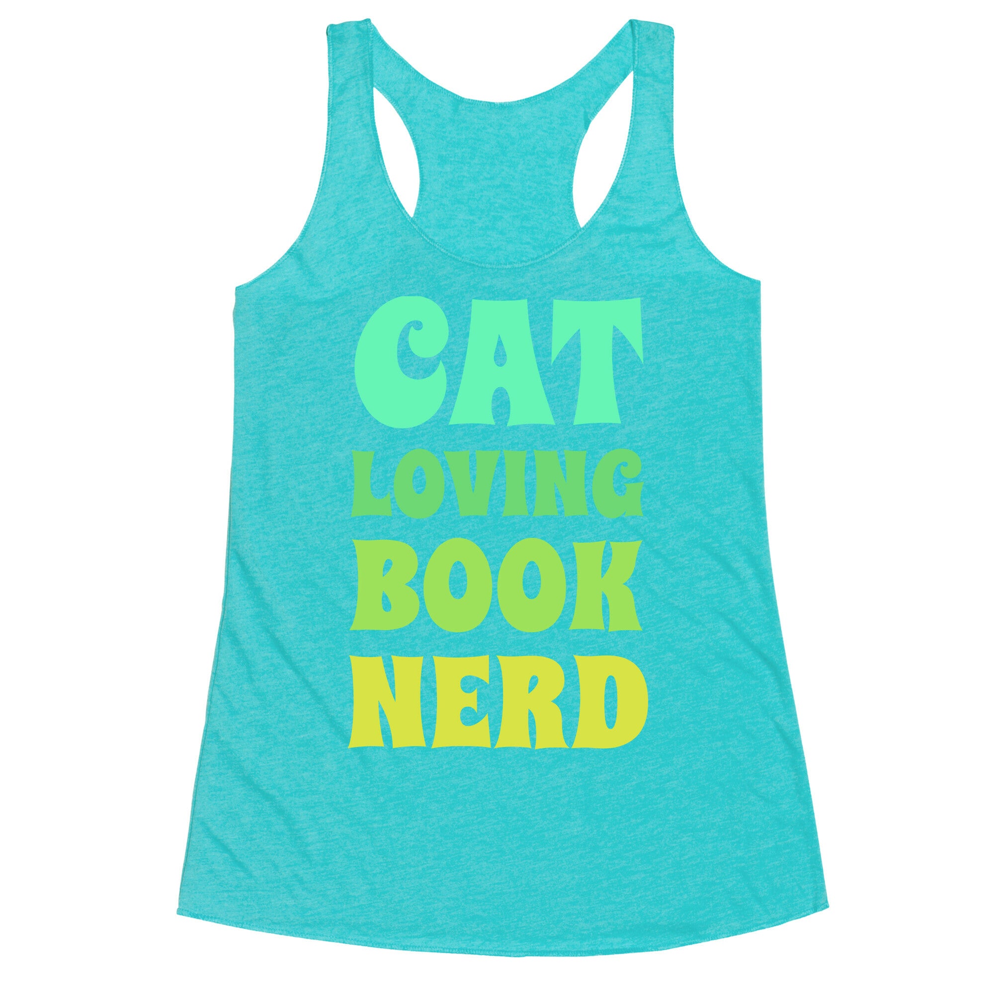 Cat-loving, Book-nerd Racerback Tank