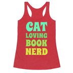 Cat-loving, Book-nerd Racerback Tank