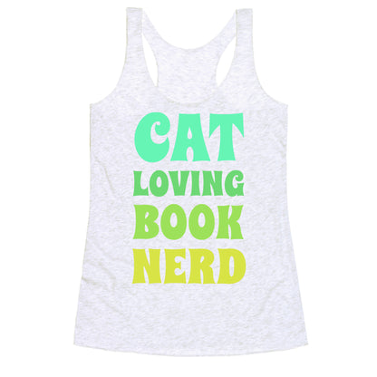 Cat-loving, Book-nerd Racerback Tank