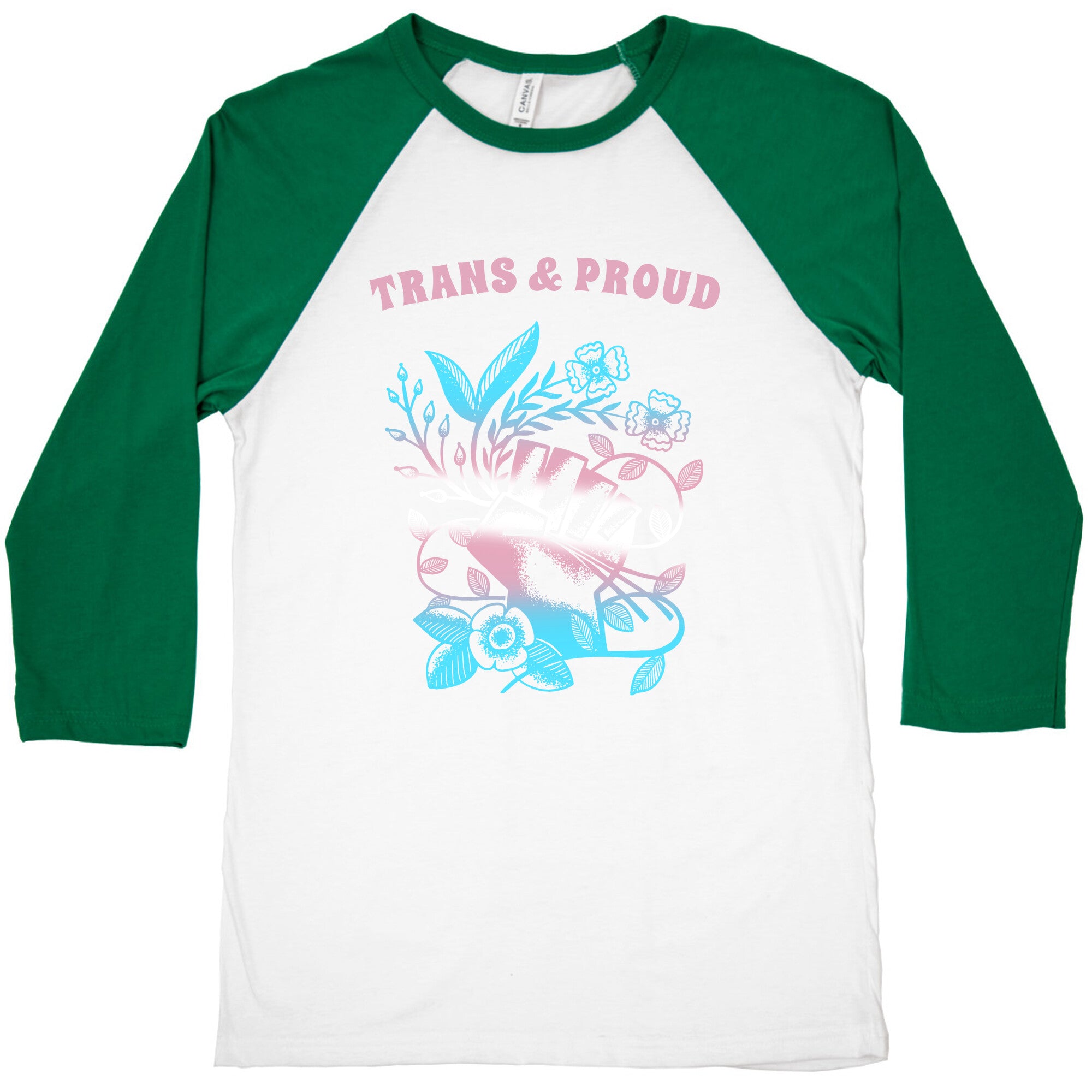 Trans & Proud Baseball Tee