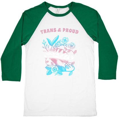 Trans & Proud Baseball Tee