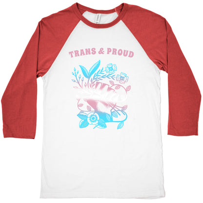 Trans & Proud Baseball Tee