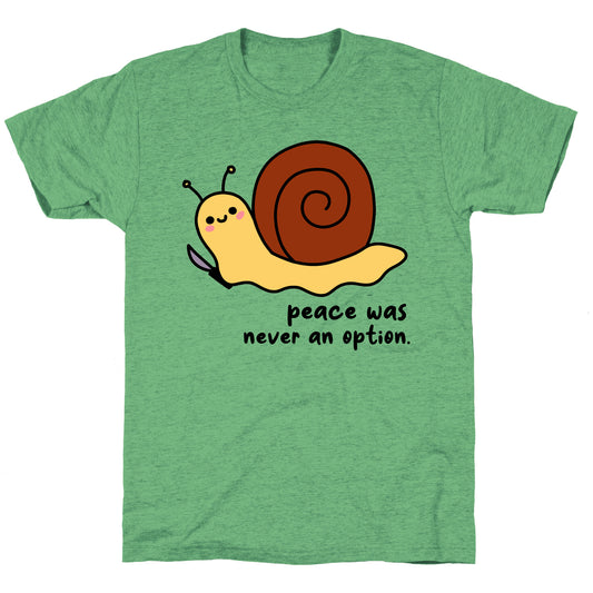 Peace Was Never An Option Unisex Triblend Tee