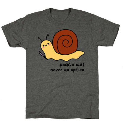 Peace Was Never An Option Unisex Triblend Tee