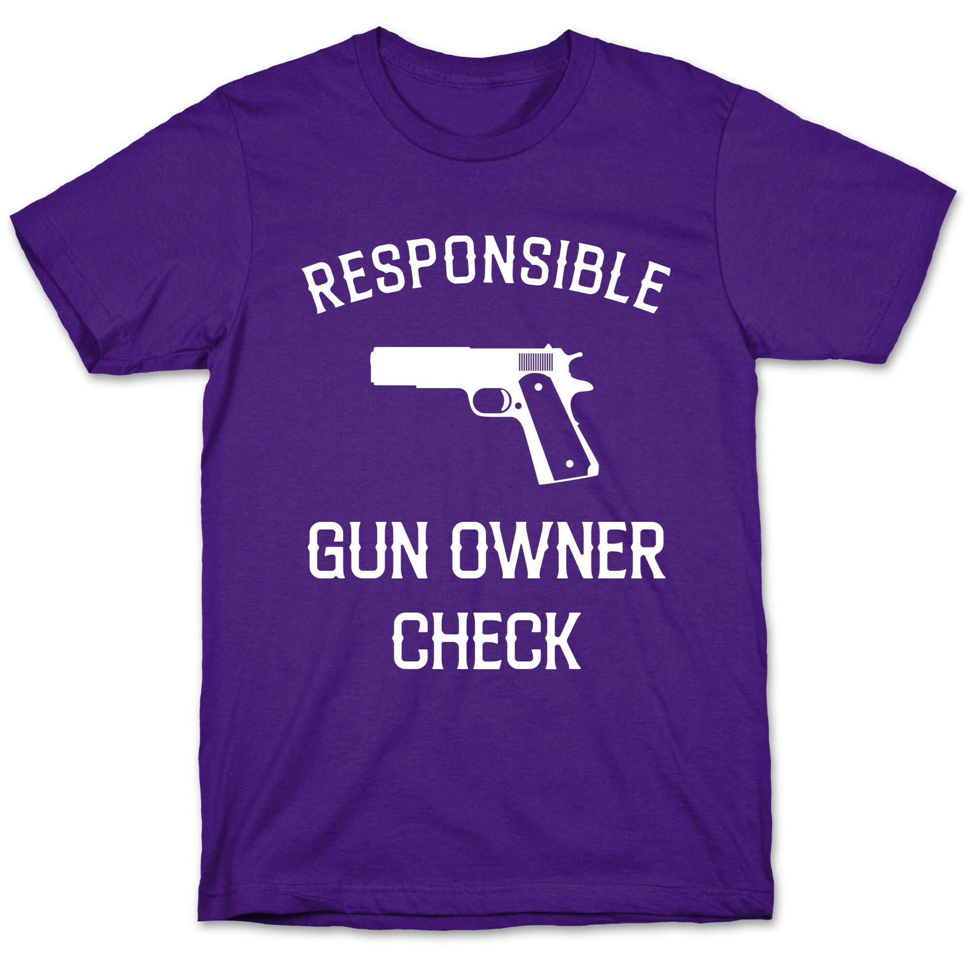 Responsible Gun Owner Check T-Shirt