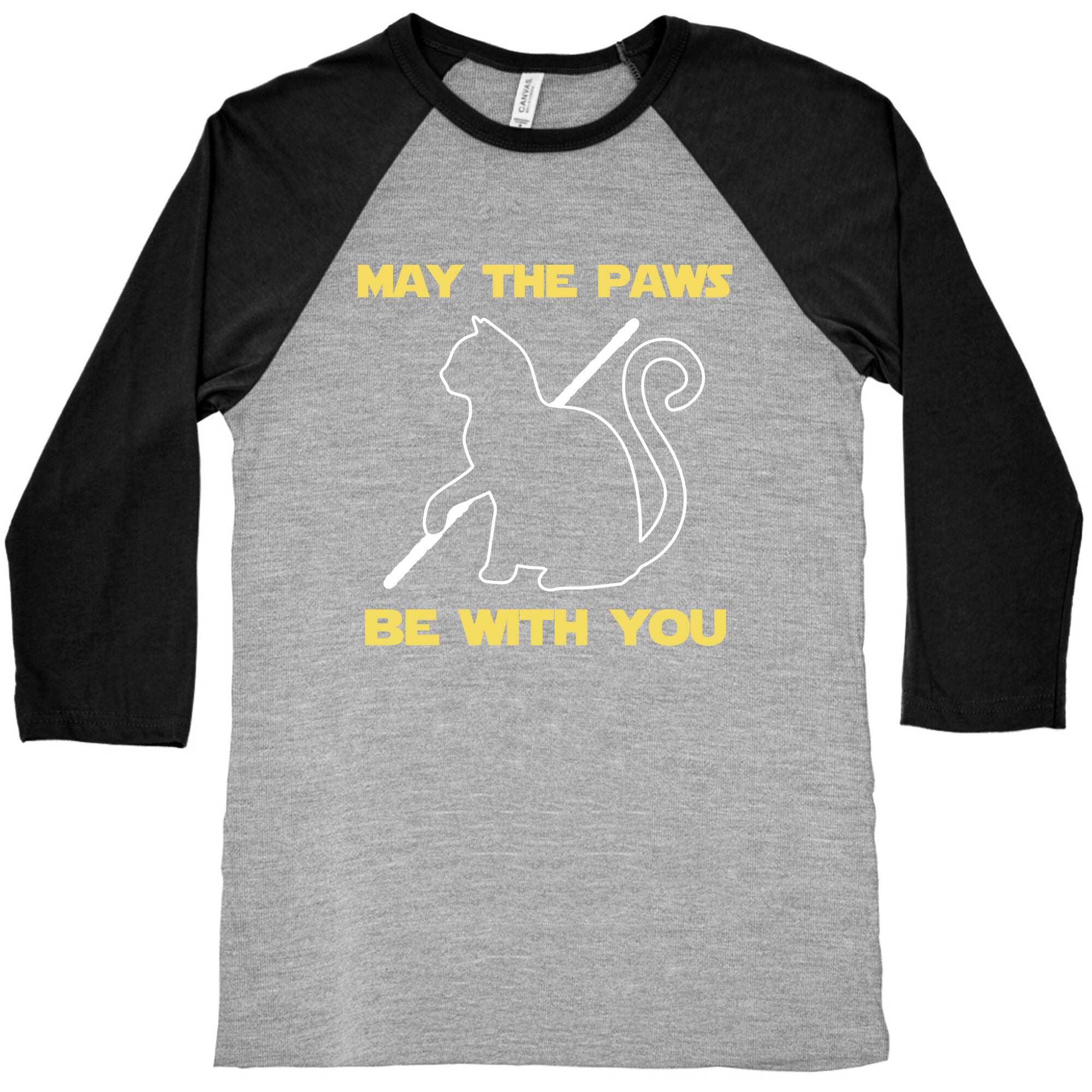 May The Paws Be With You Baseball Tee