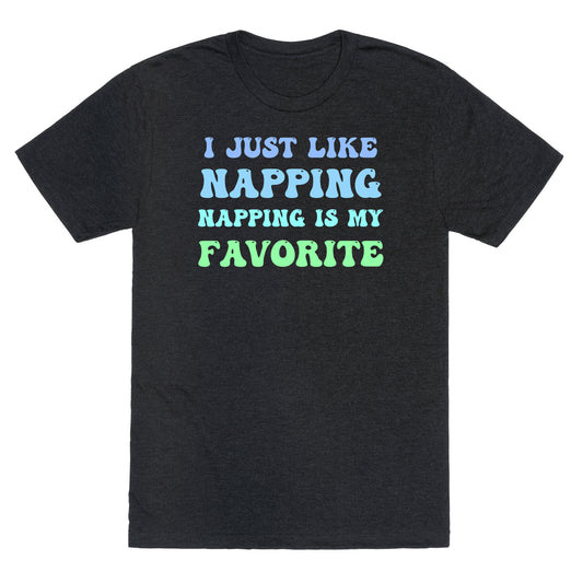Napping Is My Favorite Hobby Unisex Triblend Tee