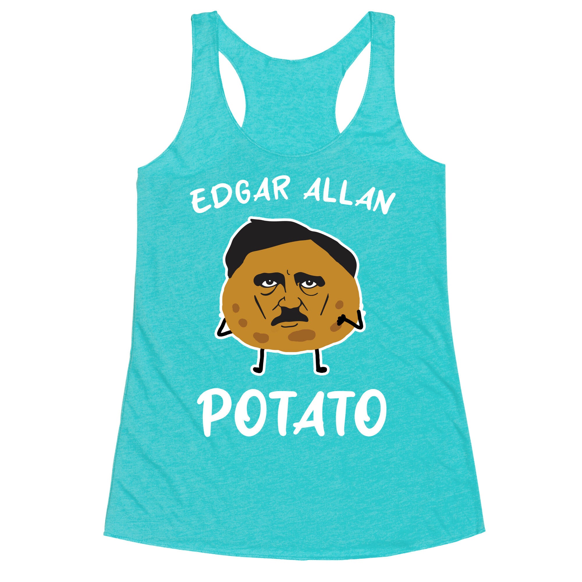 Edgar Allan Potato  Racerback Tank