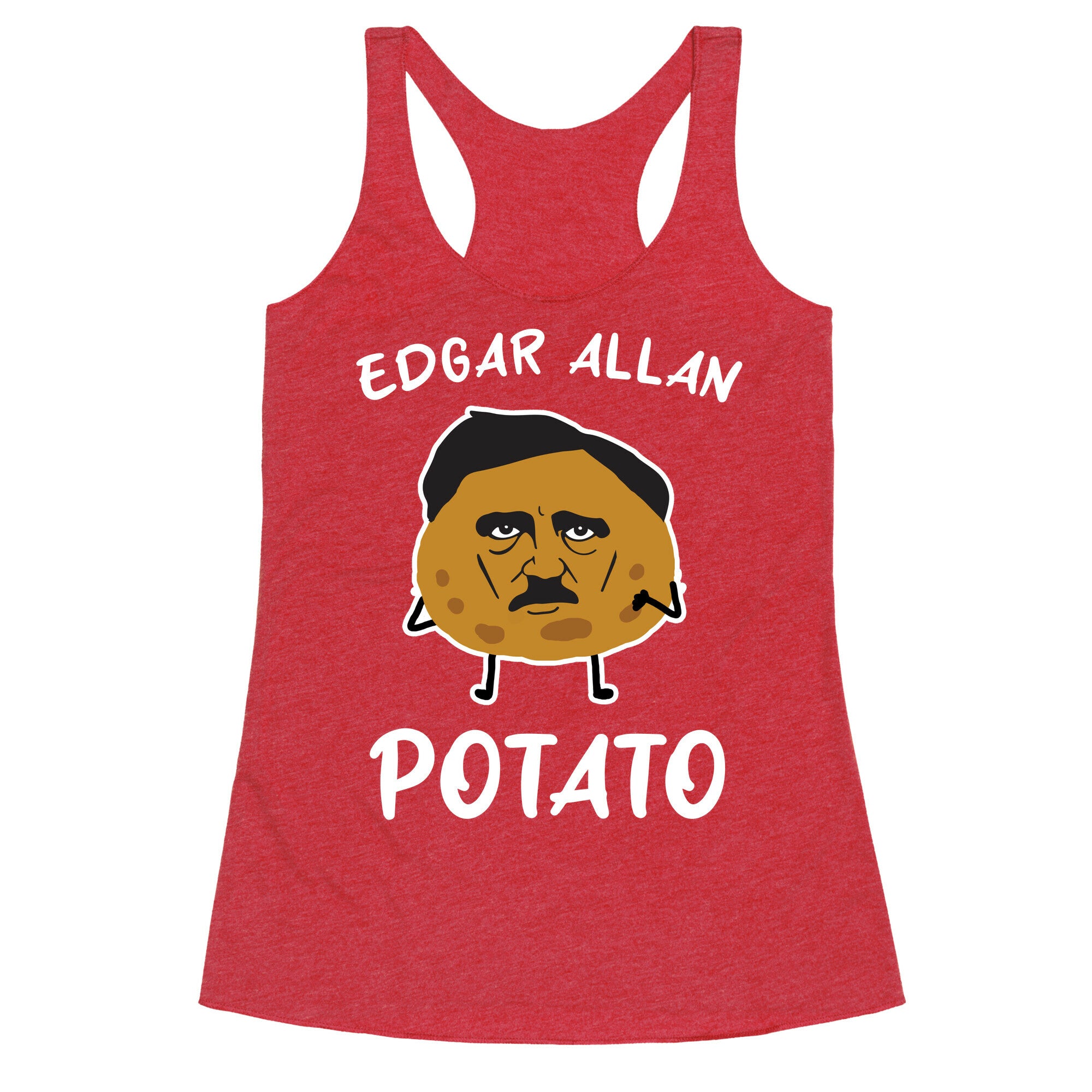 Edgar Allan Potato  Racerback Tank