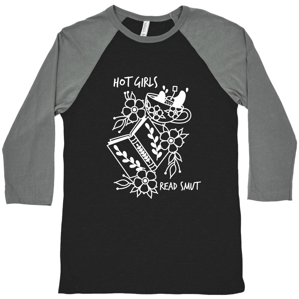 Hot Girls Read Smut Baseball Tee
