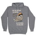 On The Outside I'm Hootin, On The Inside I'm Hollerin' Hoodie