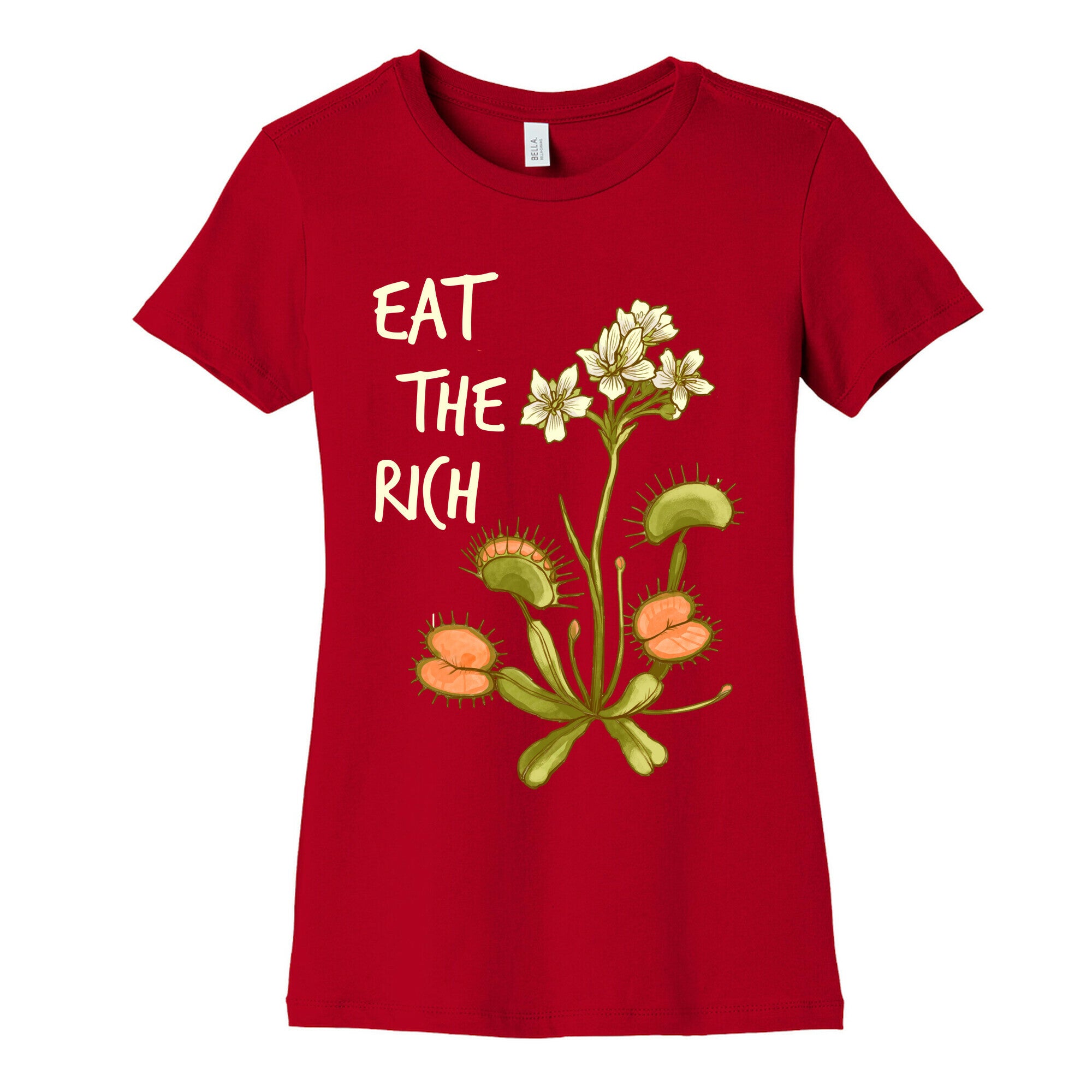 Eat The Rich Venus Fly Trap Women's Cotton Tee