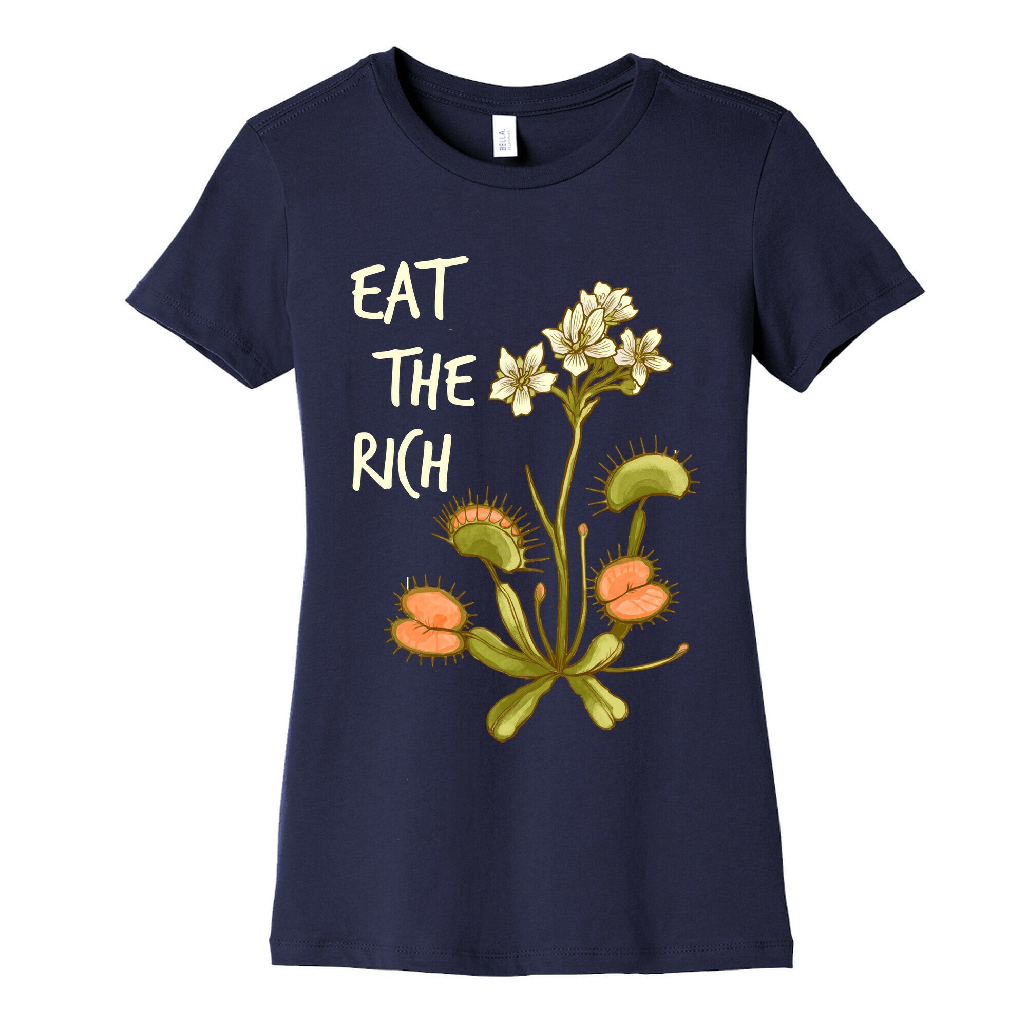 Eat The Rich Venus Fly Trap Women's Cotton Tee