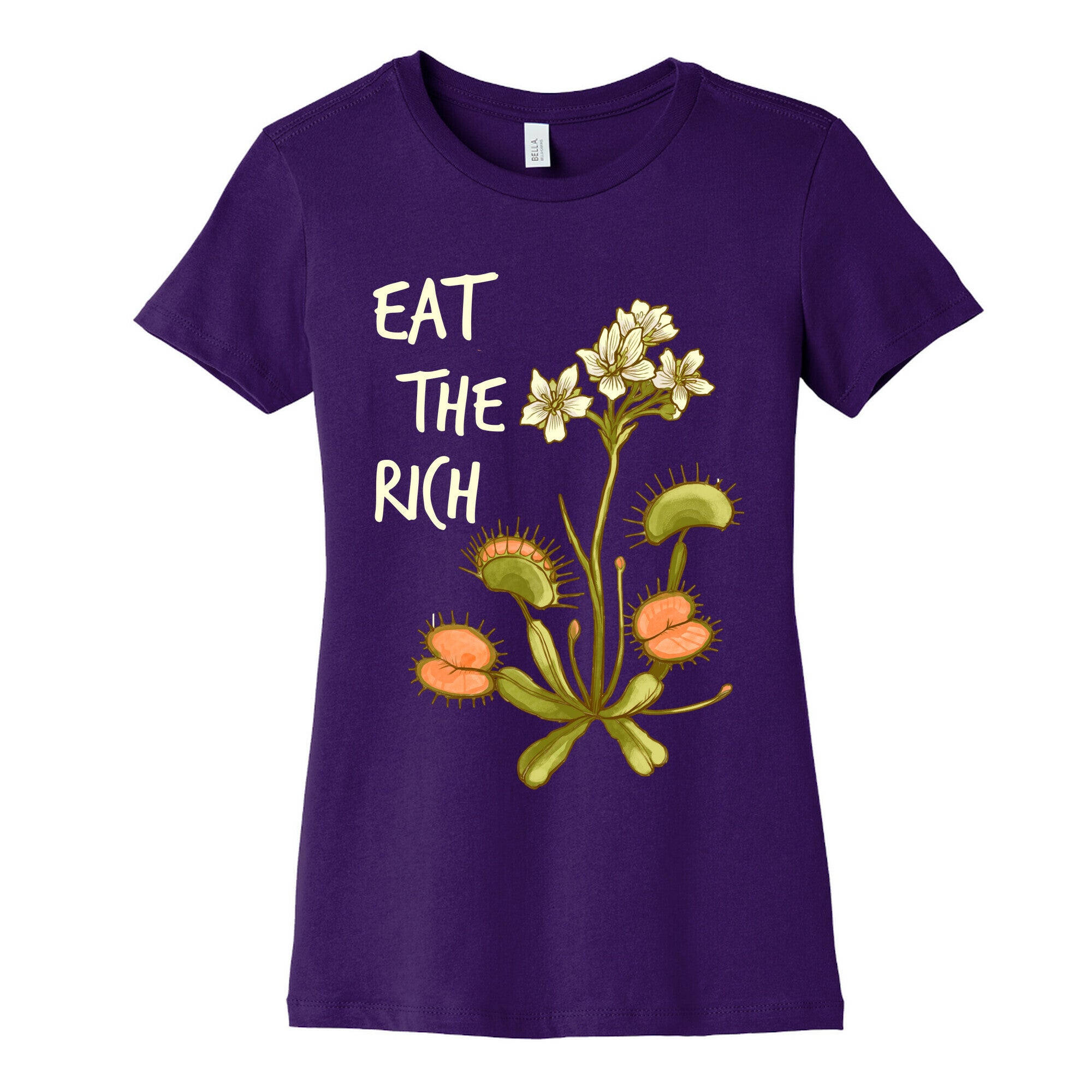 Eat The Rich Venus Fly Trap Women's Cotton Tee