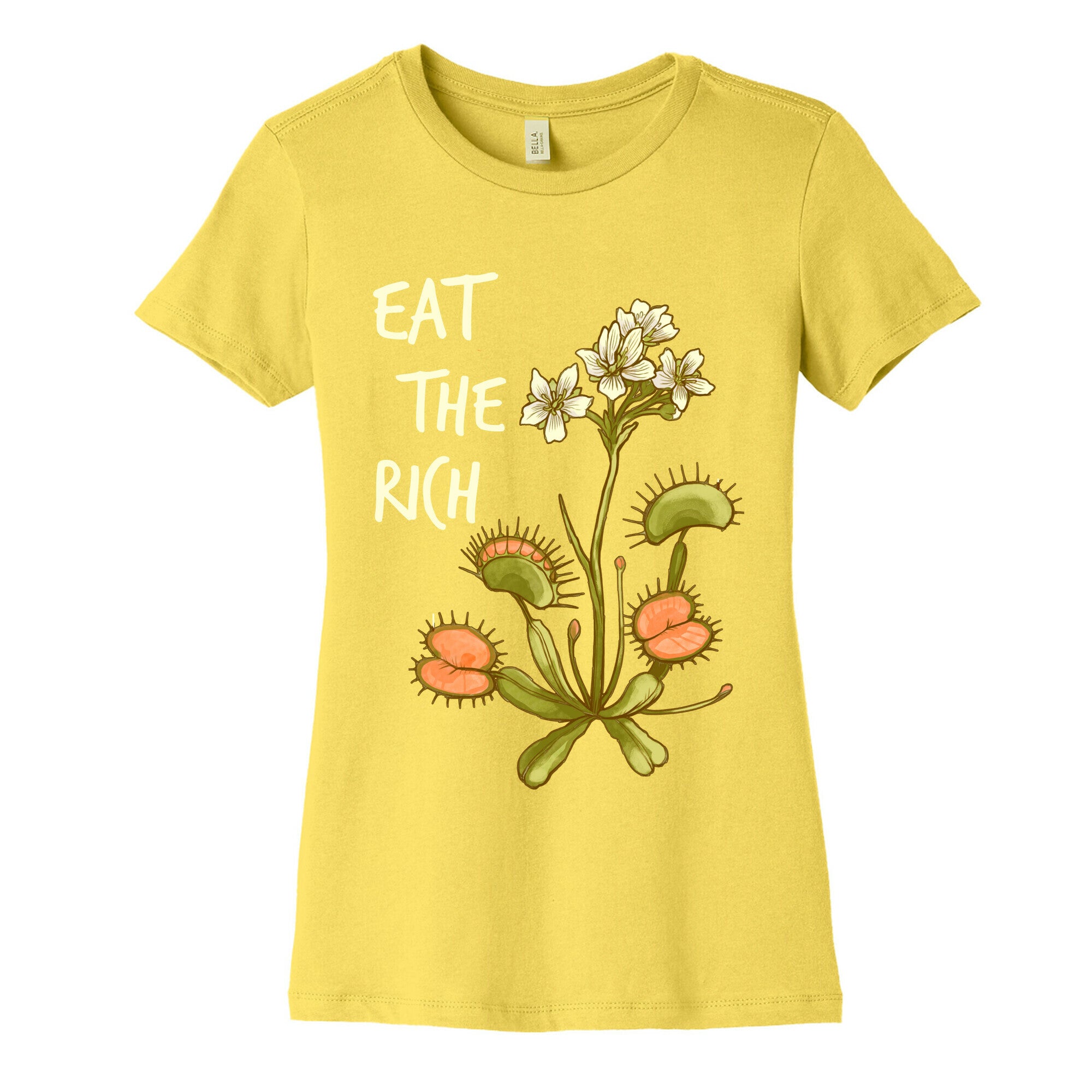 Eat The Rich Venus Fly Trap Women's Cotton Tee