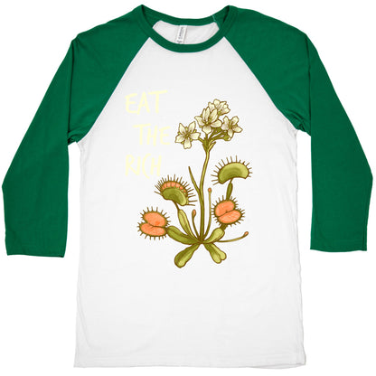 Eat The Rich Venus Fly Trap Baseball Tee