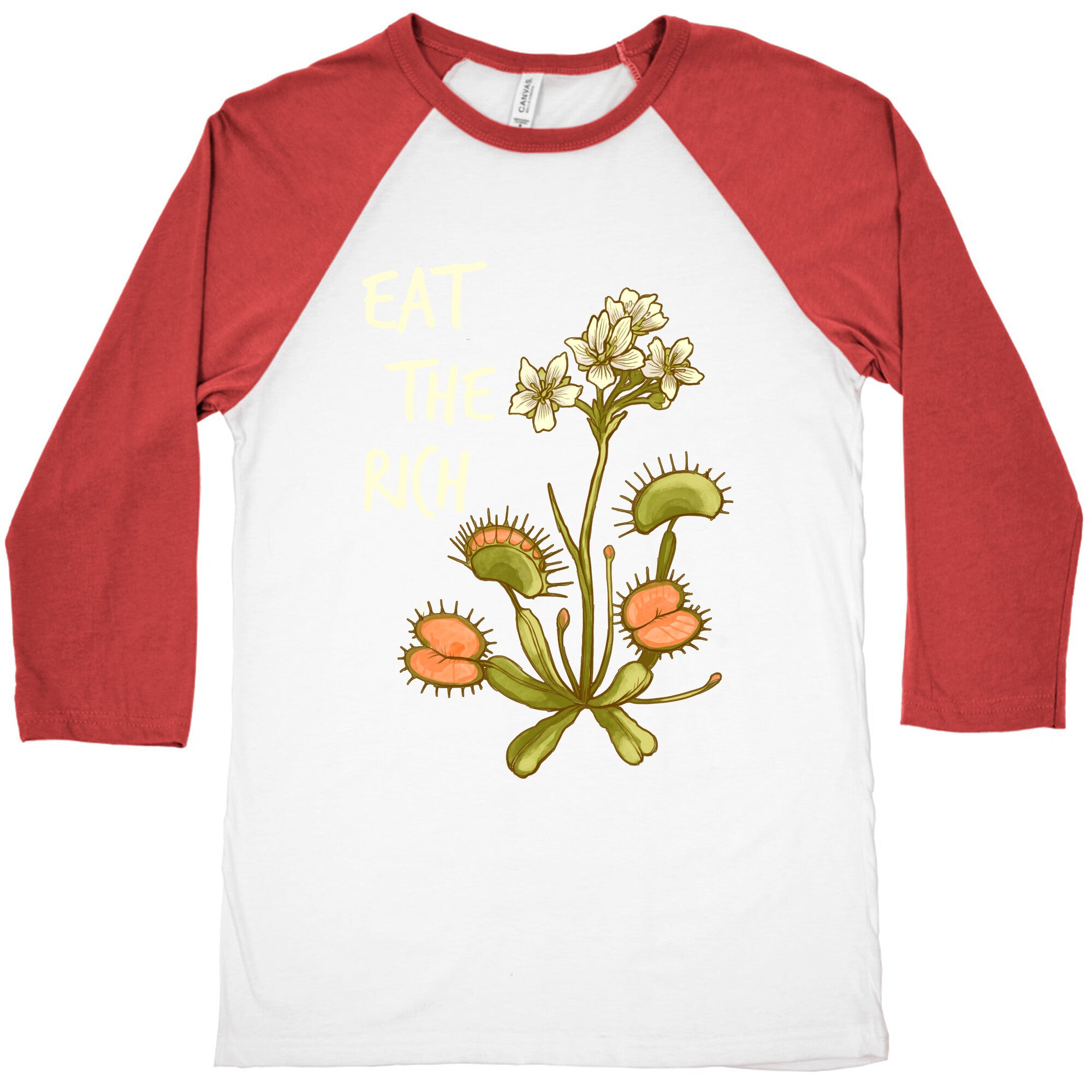 Eat The Rich Venus Fly Trap Baseball Tee