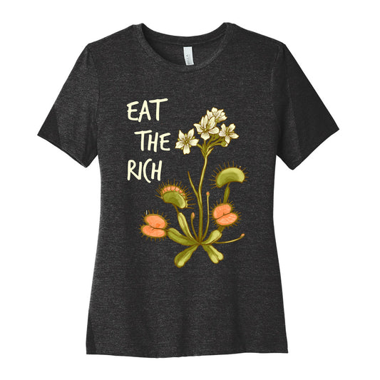 Eat The Rich Venus Fly Trap Women's Cotton Tee