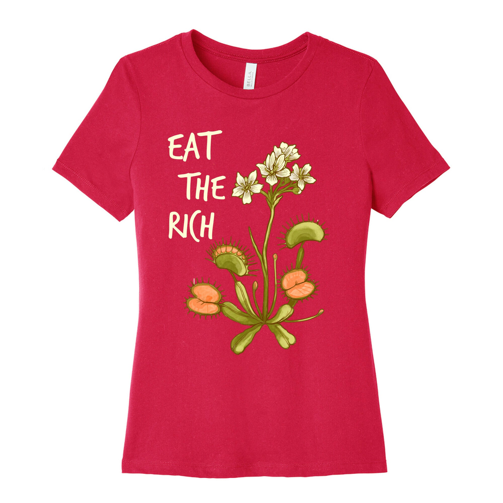 Eat The Rich Venus Fly Trap Women's Cotton Tee