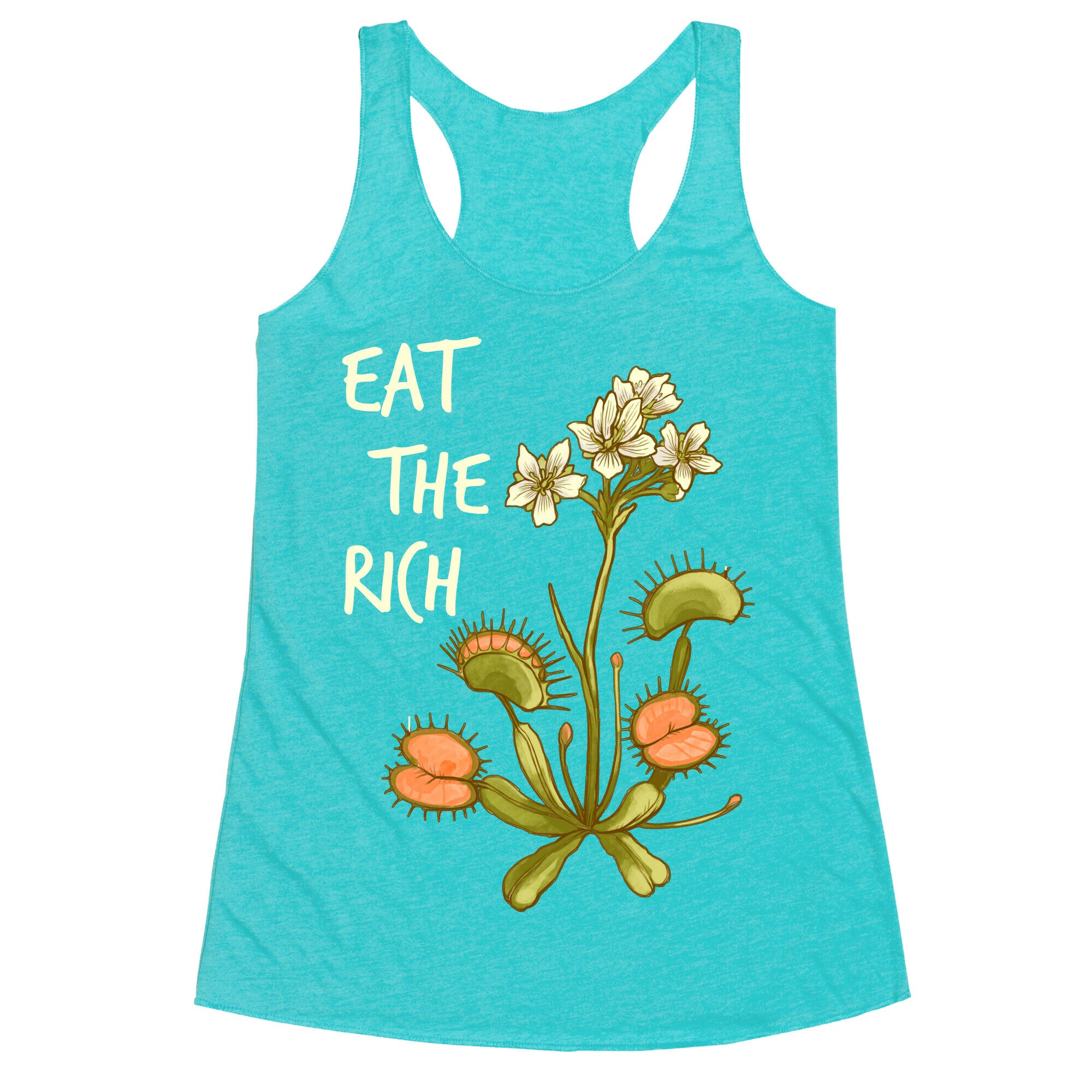 Eat The Rich Venus Fly Trap Racerback Tank