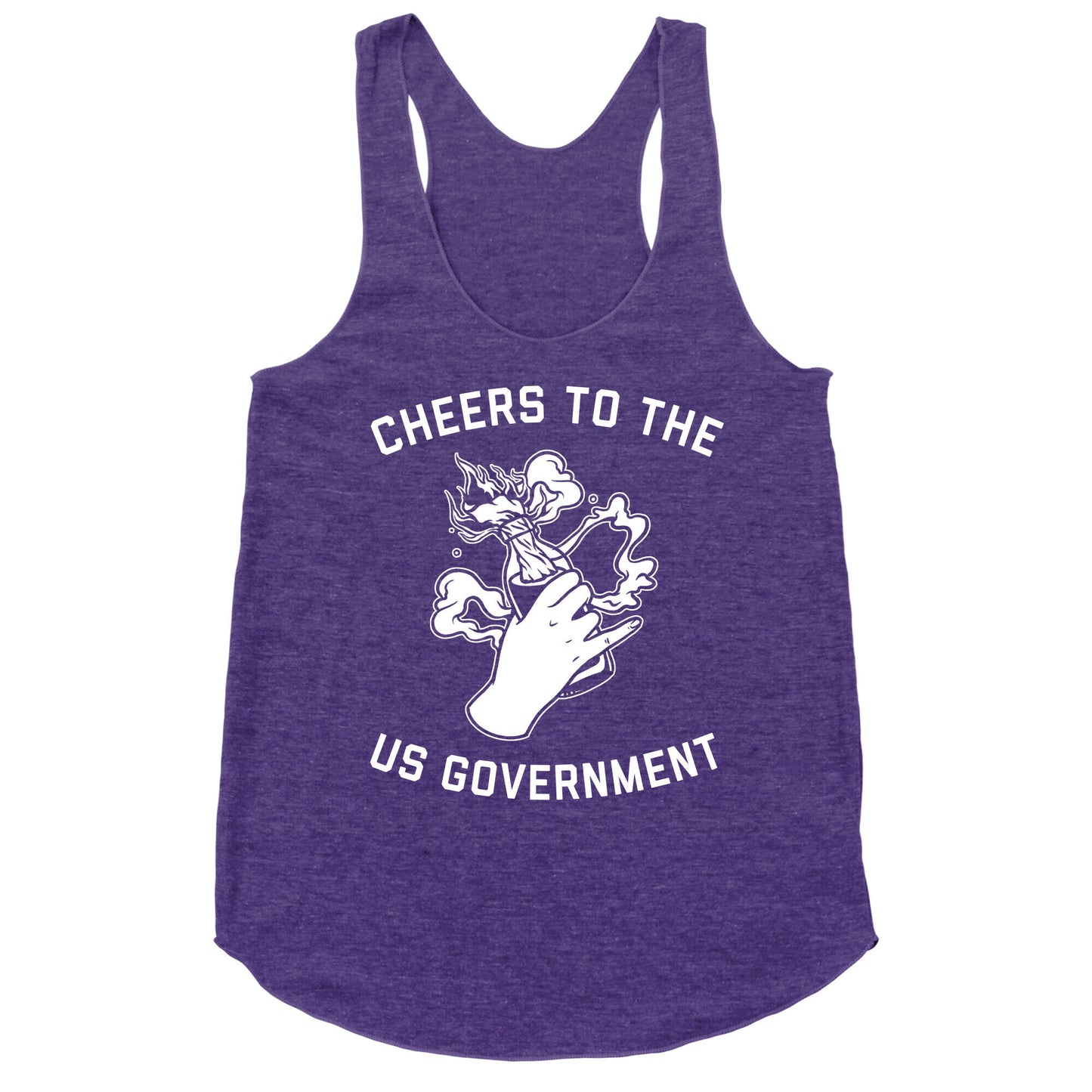 Cheers To The Us Government Racerback Tank