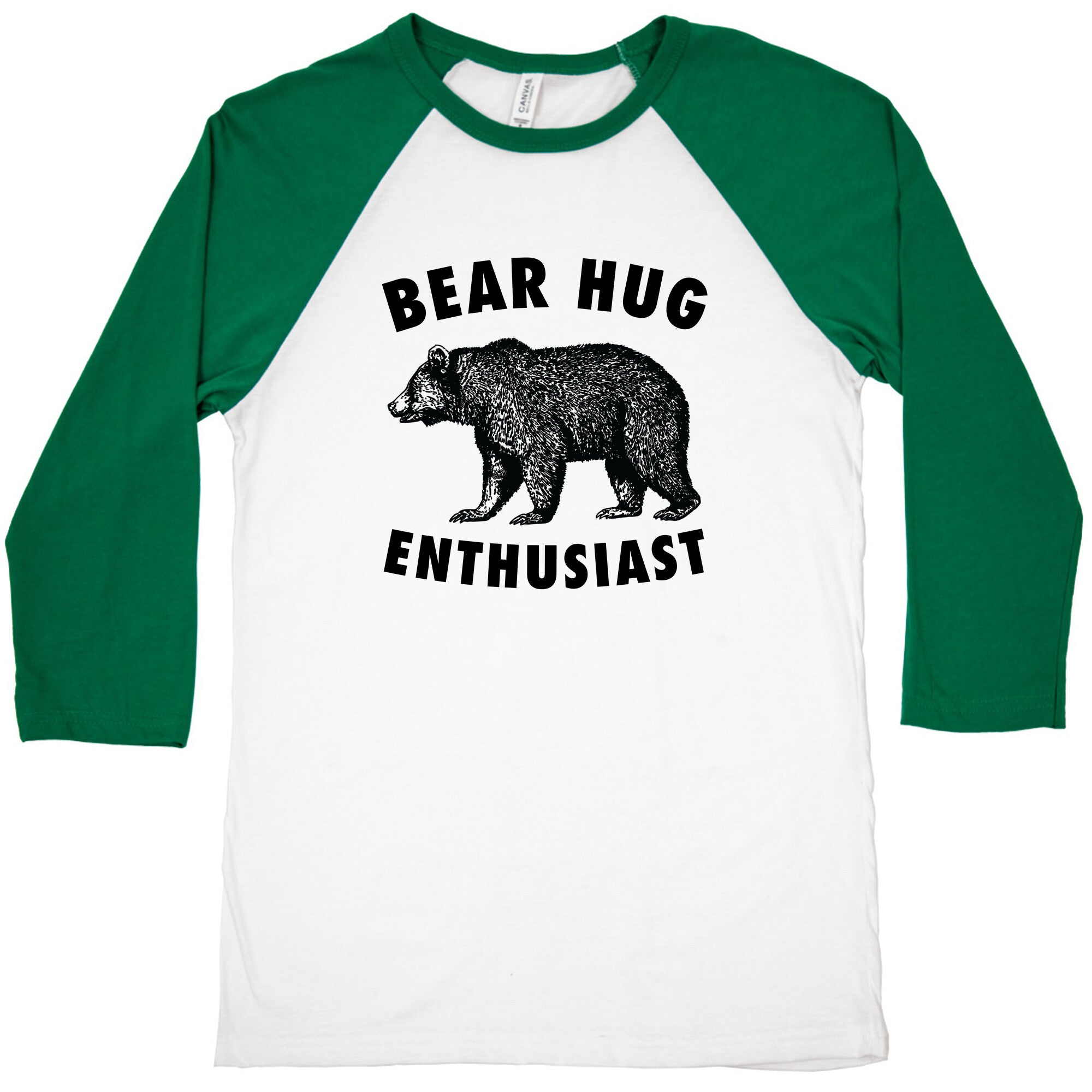 Bear Hug Enthusiast. Baseball Tee