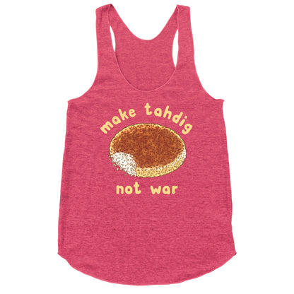 Make Tahdig Not War Racerback Tank