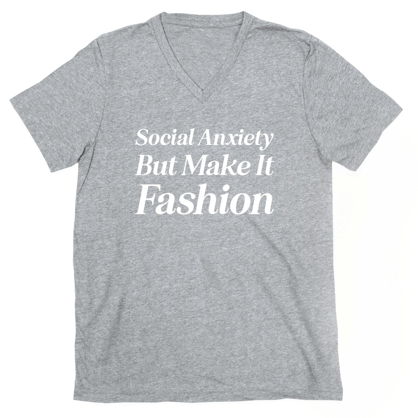 Social Anxiety But Make It Fashion V-Neck