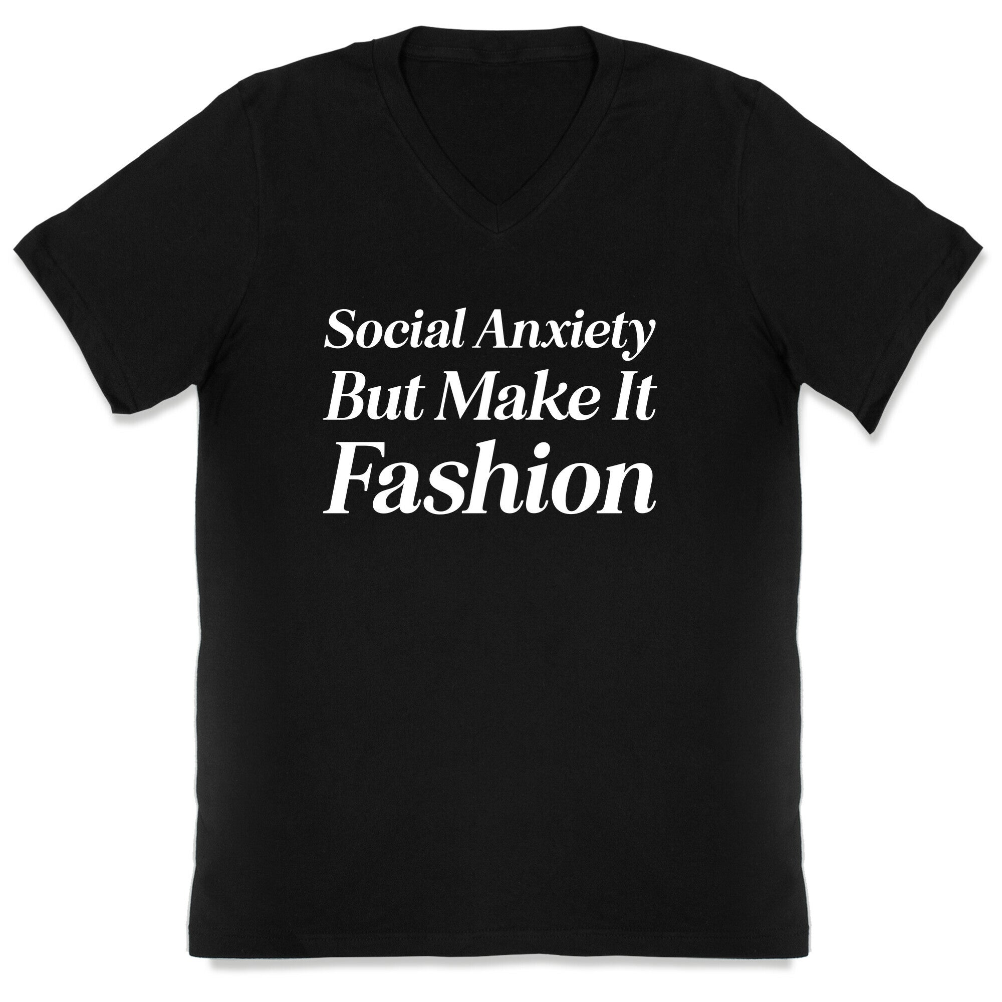 Social Anxiety But Make It Fashion V-Neck