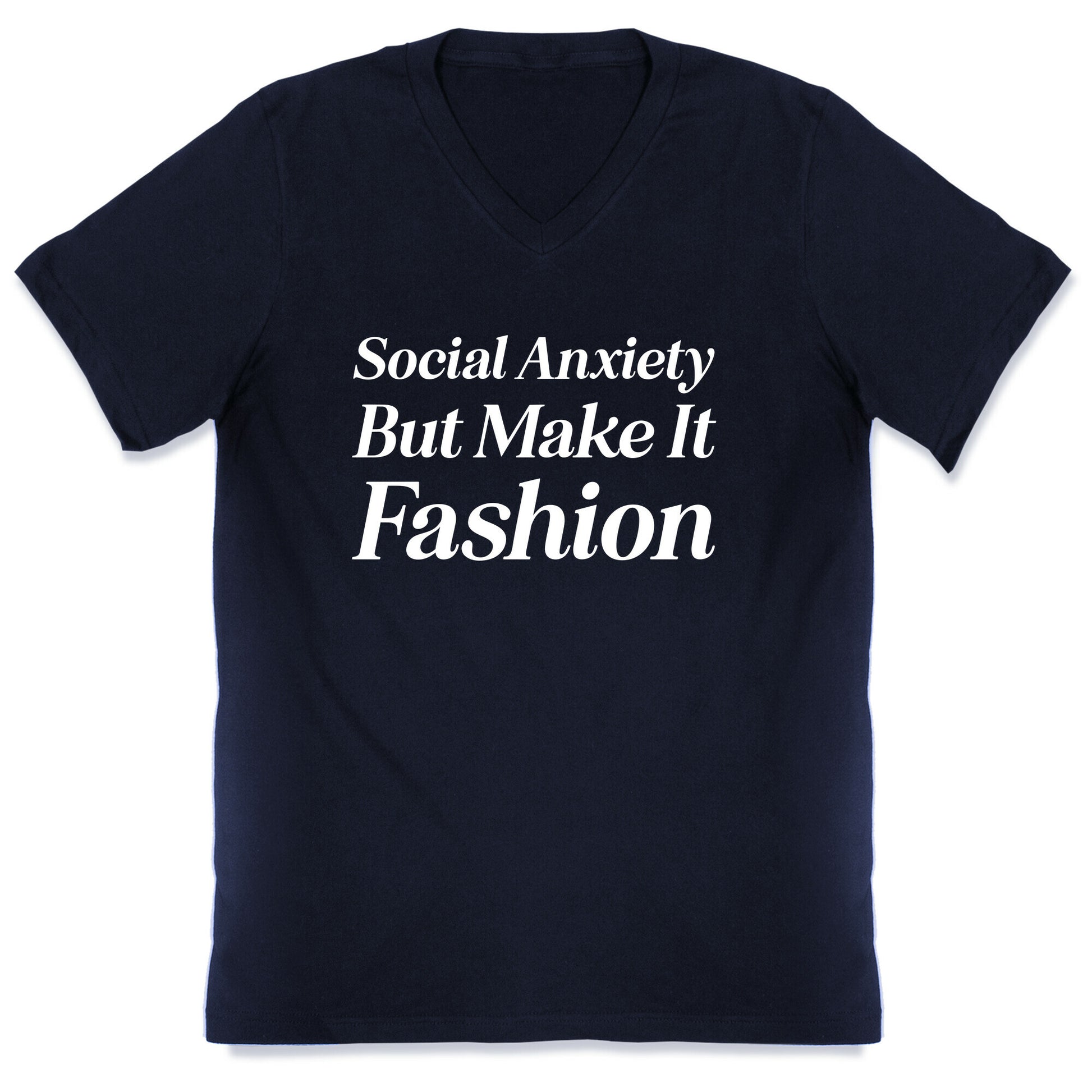 Social Anxiety But Make It Fashion V-Neck
