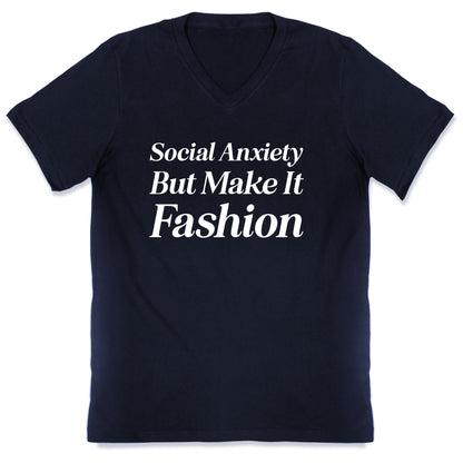 Social Anxiety But Make It Fashion V-Neck