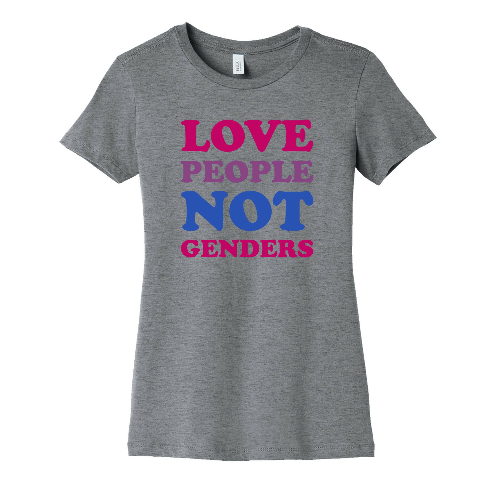 Love People Not Genders Women's Cotton Tee