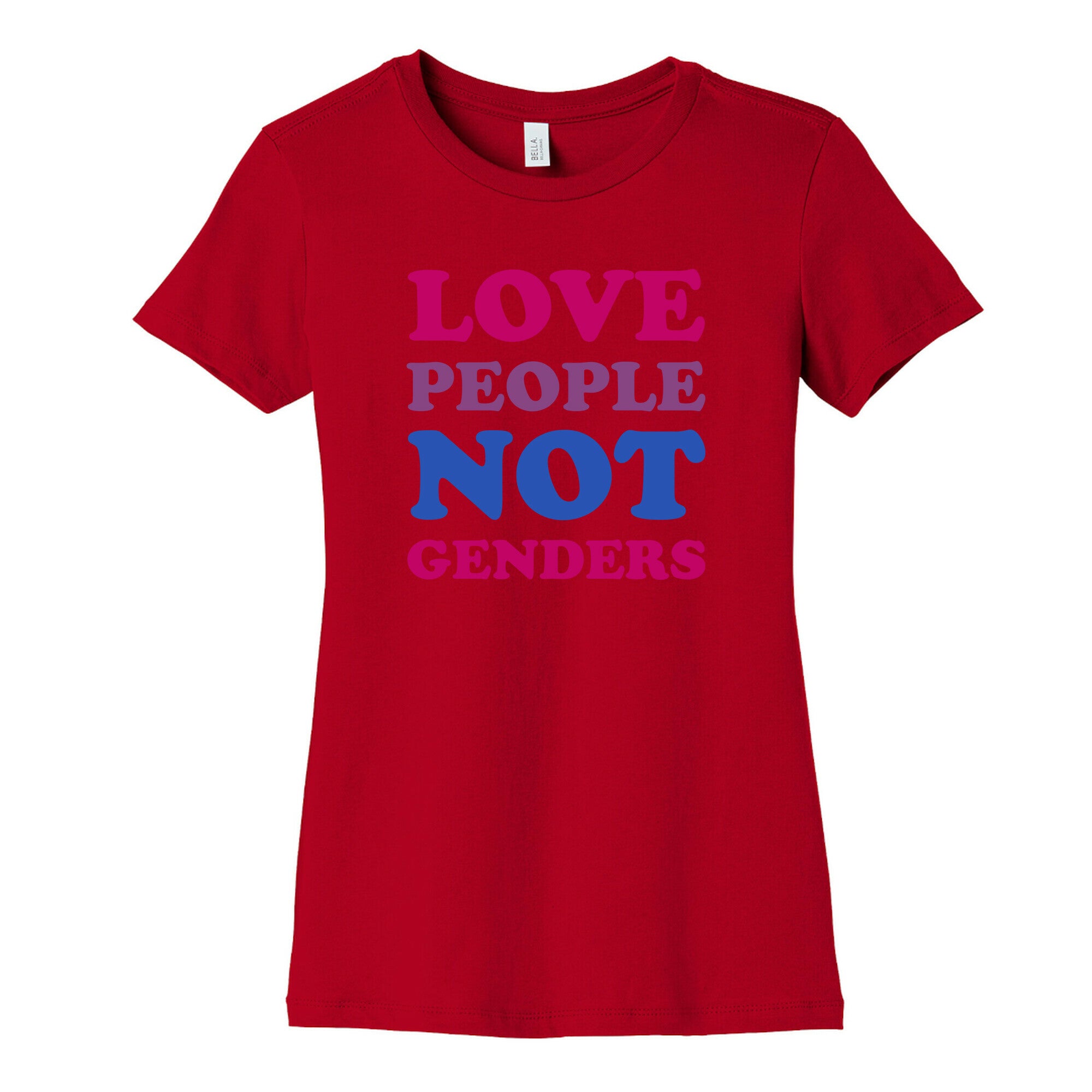 Love People Not Genders Women's Cotton Tee