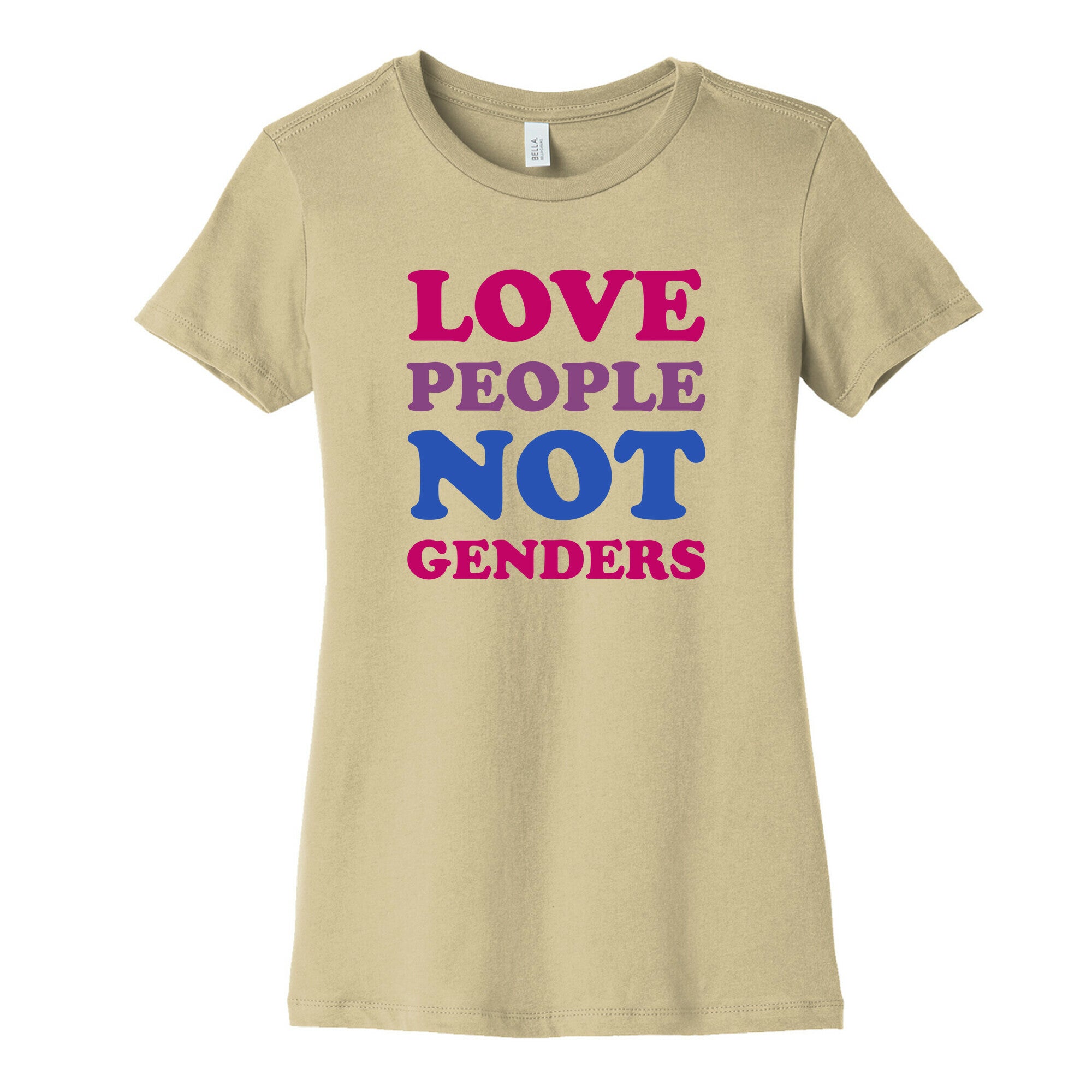 Love People Not Genders Women's Cotton Tee