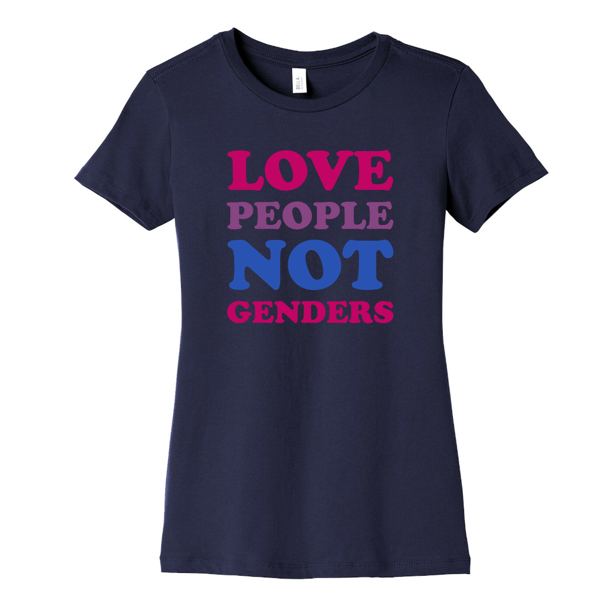Love People Not Genders Women's Cotton Tee