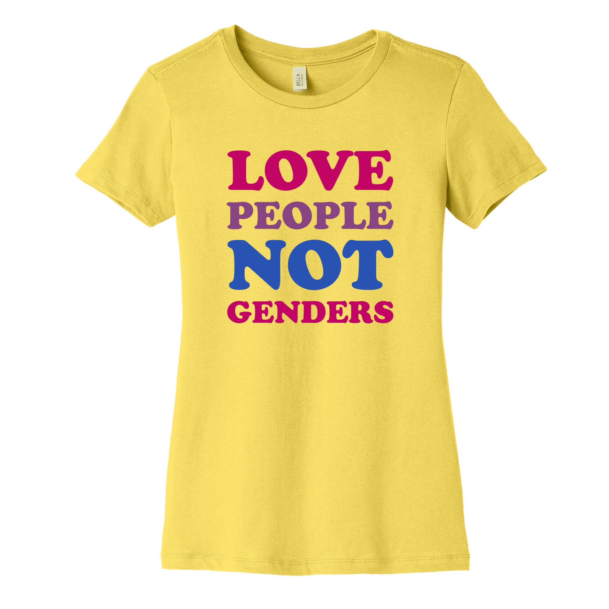 Love People Not Genders Women's Cotton Tee