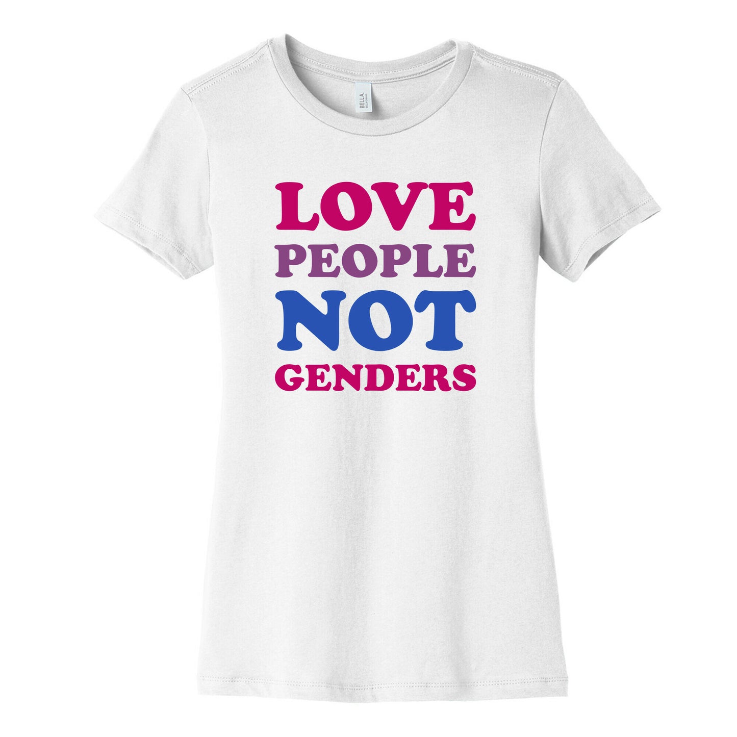 Love People Not Genders Women's Cotton Tee