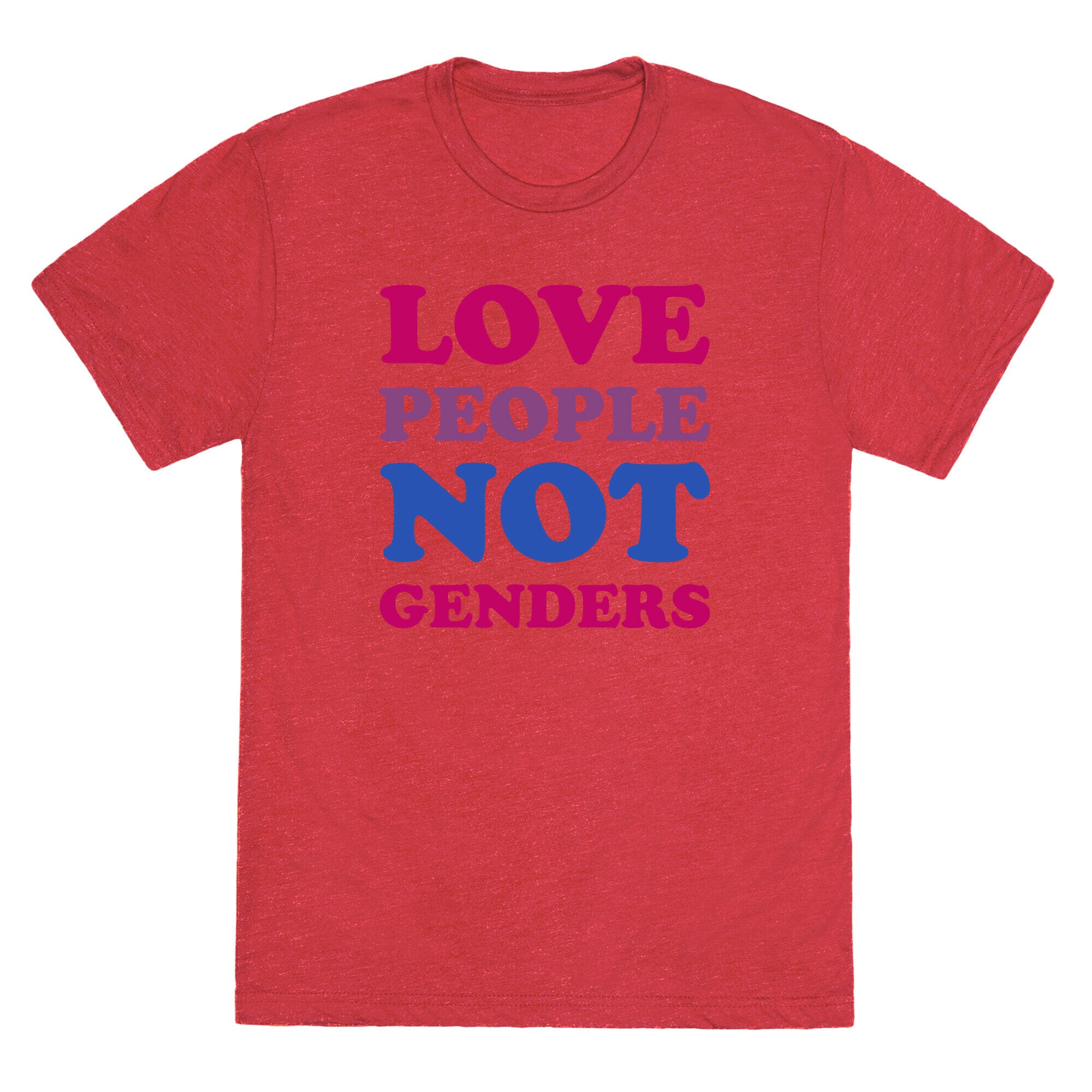 Love People Not Genders Unisex Triblend Tee