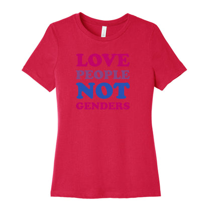 Love People Not Genders Women's Cotton Tee