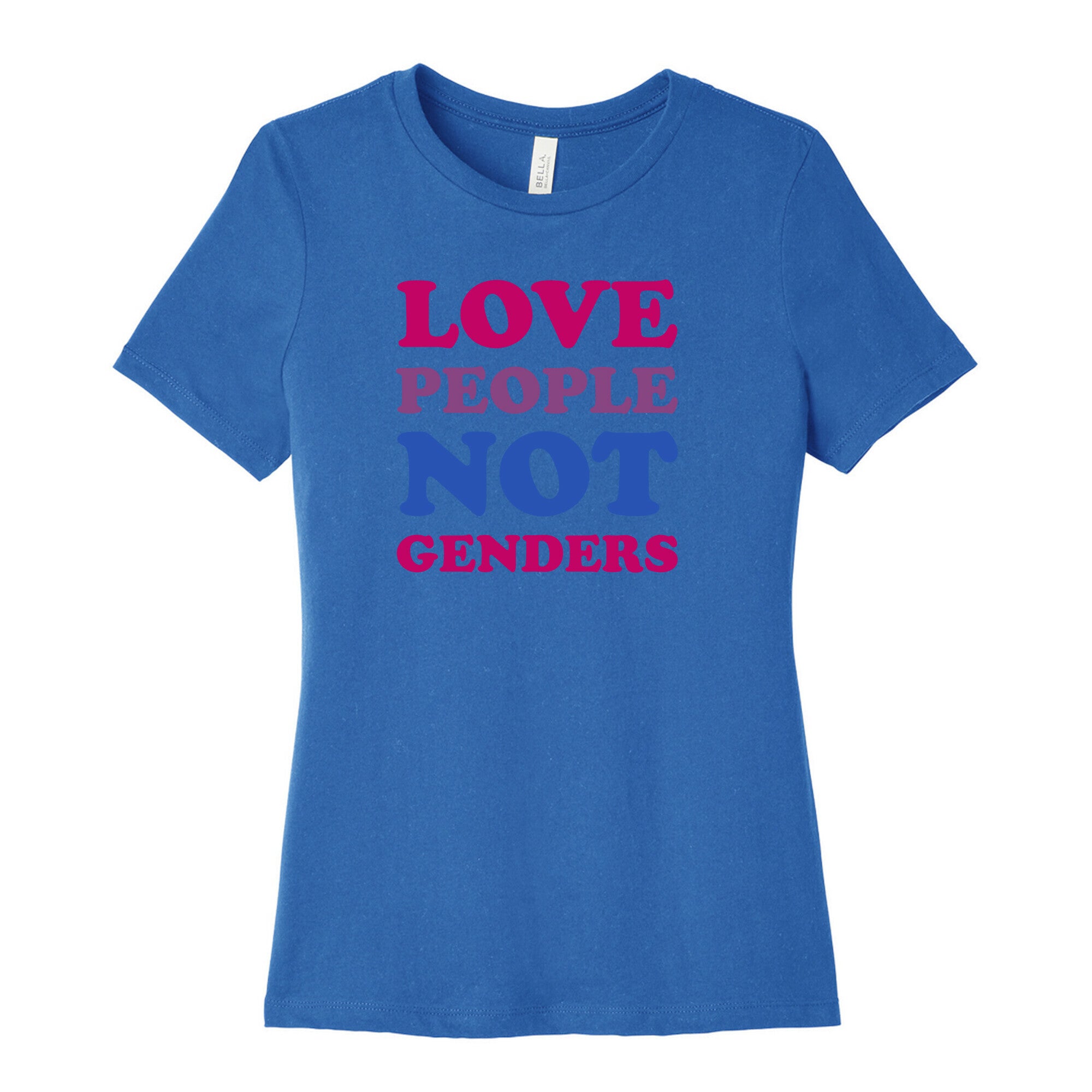 Love People Not Genders Women's Cotton Tee