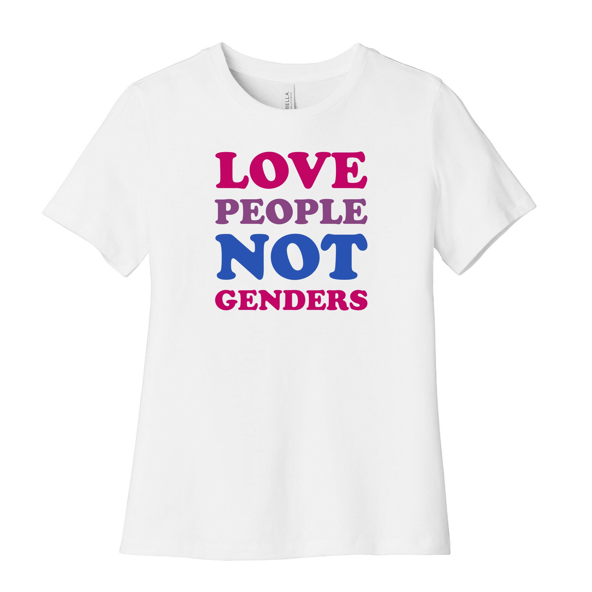 Love People Not Genders Women's Cotton Tee