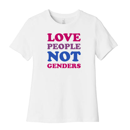 Love People Not Genders Women's Cotton Tee