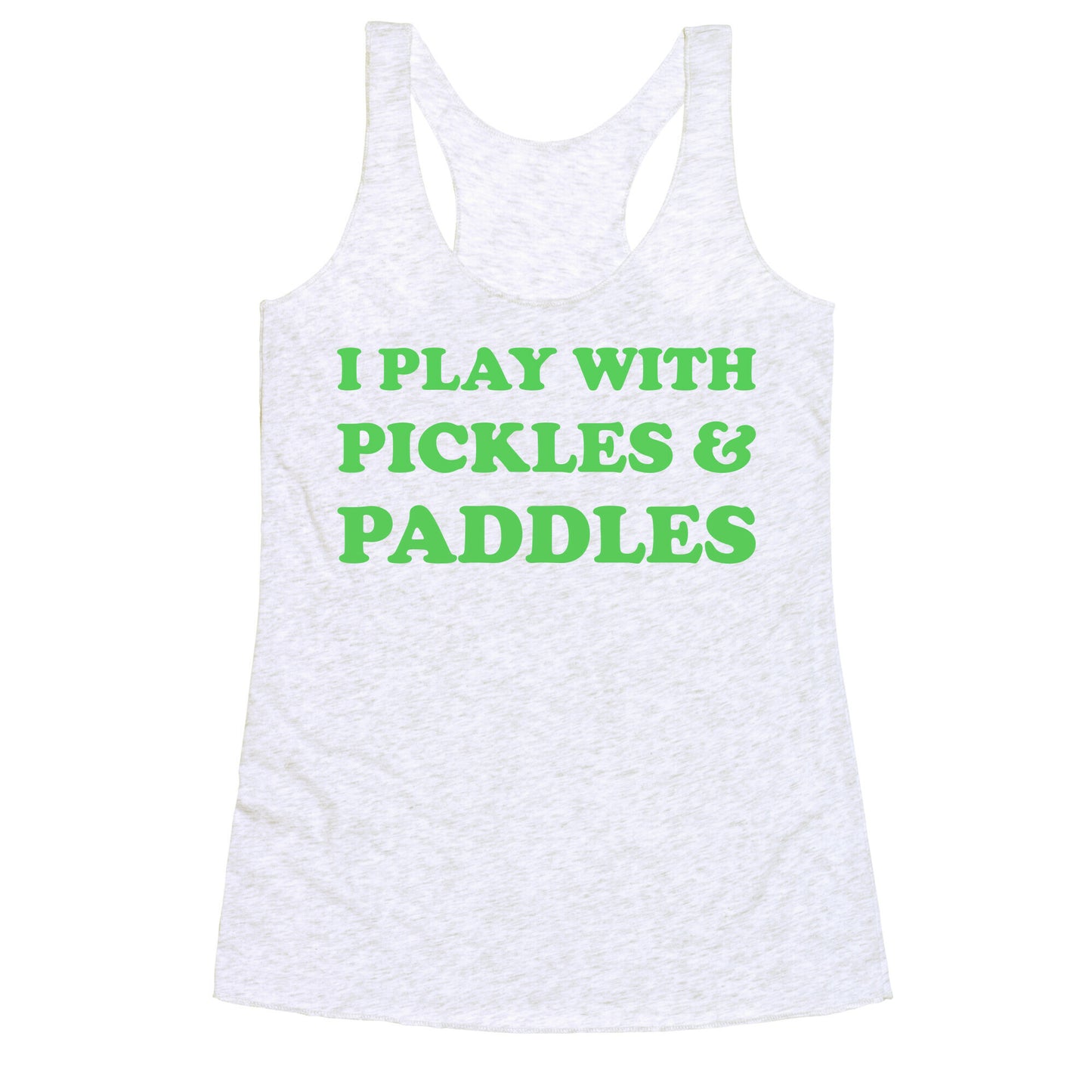 Pickles And Paddles. Racerback Tank